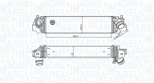 Chłodnica powietrza doładowującego MAGNETI MARELLI 351319205560