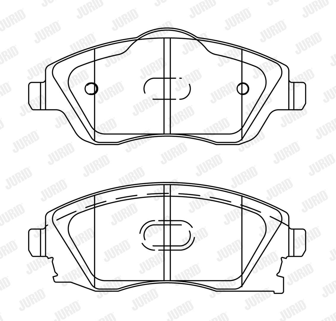 Комплект тормозных колодок, дисковый тормоз