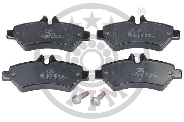 Zestaw klocków hamulcowych, hamulce tarczowe OPTIMAL BP-12430