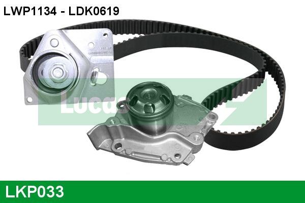 Pompa wodna + zestaw paska rozrządu LUCAS LKP033