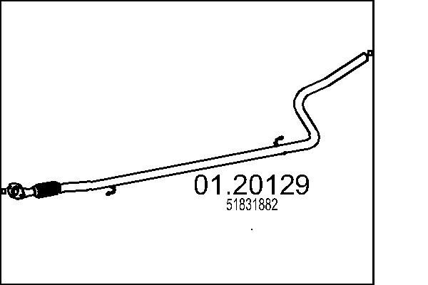 Výfuková trubka MTS 01.20129