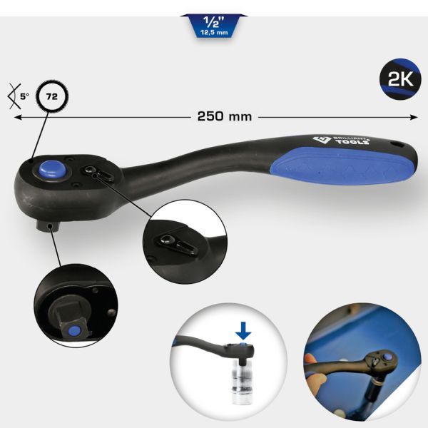 Cheie cu clichet BRILLIANT TOOLS BT022900