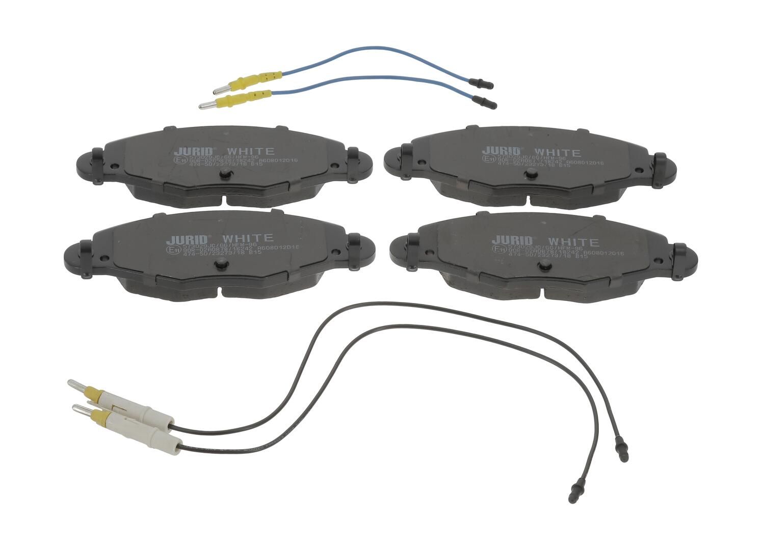 set placute frana,frana disc JURID 573029JC