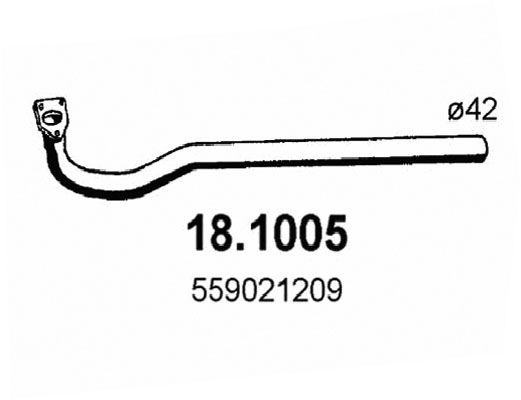 Rura wydechowa ASSO 18.1005