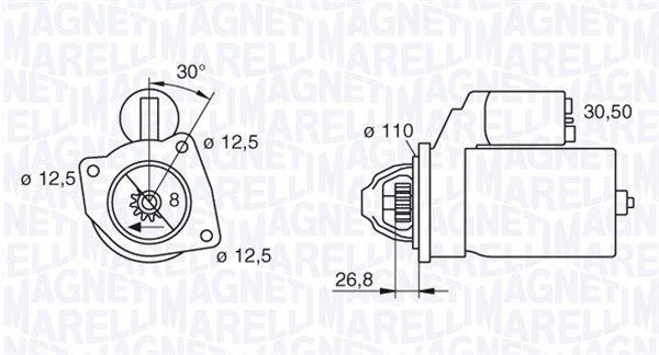 Rozrusznik MAGNETI MARELLI 063216851010