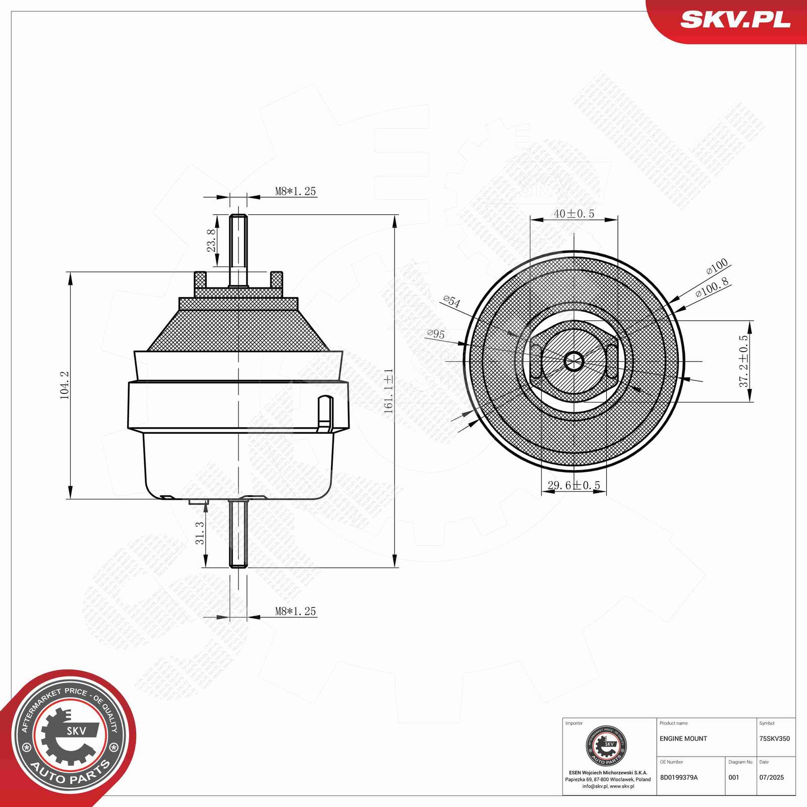 Suport motor ESEN SKV 75SKV350