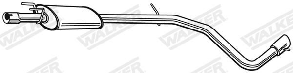 Levně Střední tlumič výfuku WALKER 23923