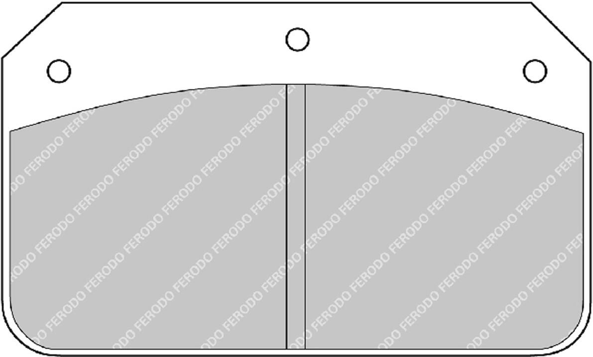 set placute frana,frana disc FERODO FRP502R