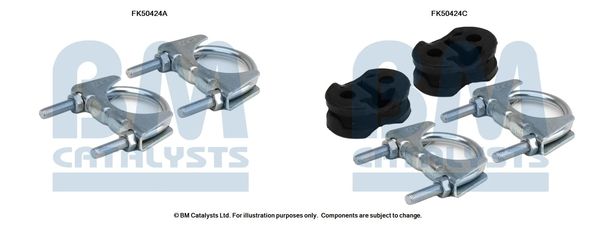 Zestaw montażowy, rura wydechowa BM CATALYSTS FK50424