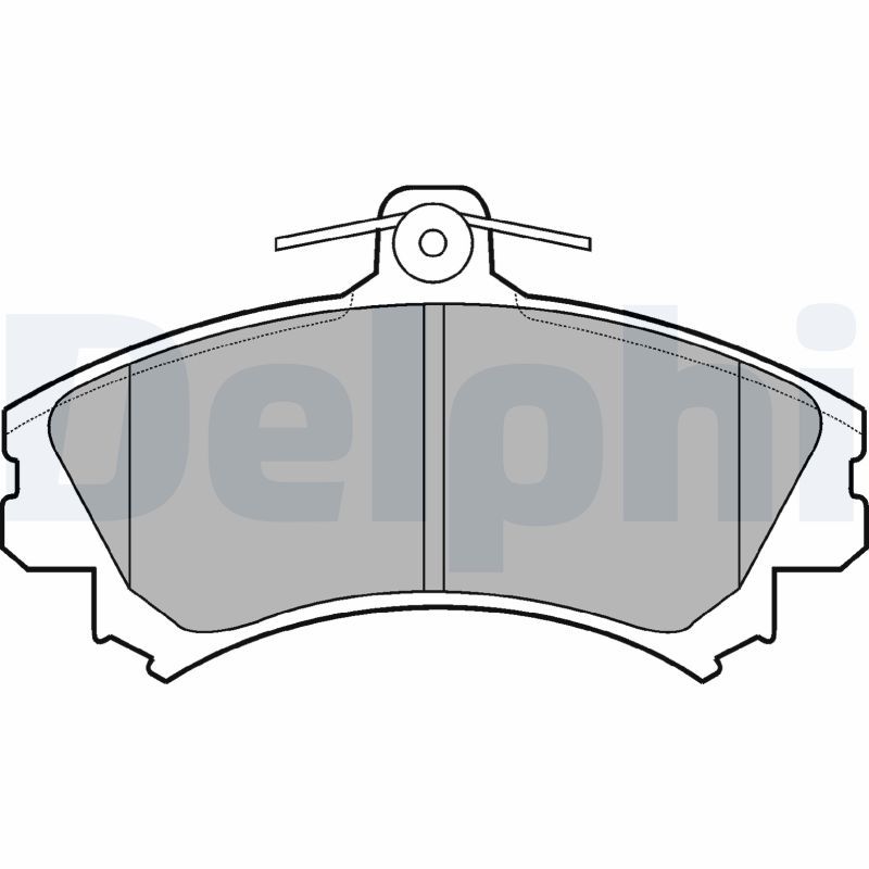 Sada brzdových platničiek kotúčovej brzdy DELPHI LP993