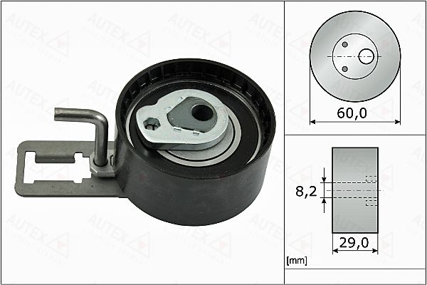 Rolka napinacza, pasek rozrządu AUTEX 655150