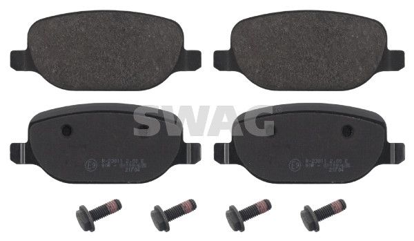Levně Sada brzdových destiček, kotoučová brzda SWAG 74 91 6851