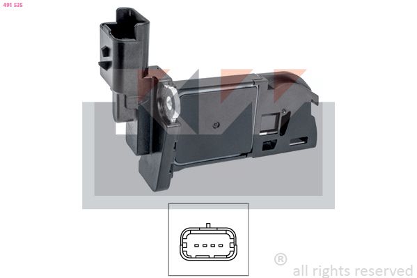 Przepływomierz masowy powietrza KW 491 535
