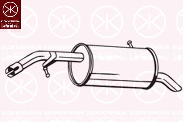 Tłumik końcowy KLOKKERHOLM 190-363