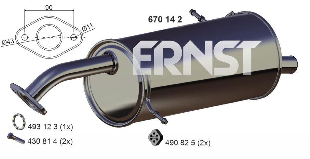 Toba esapament finala ERNST 670142