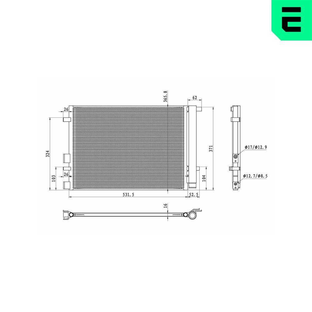 Condensator, climatizare ERA 667378