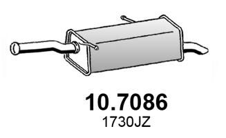 Tłumik końcowy ASSO 10.7086