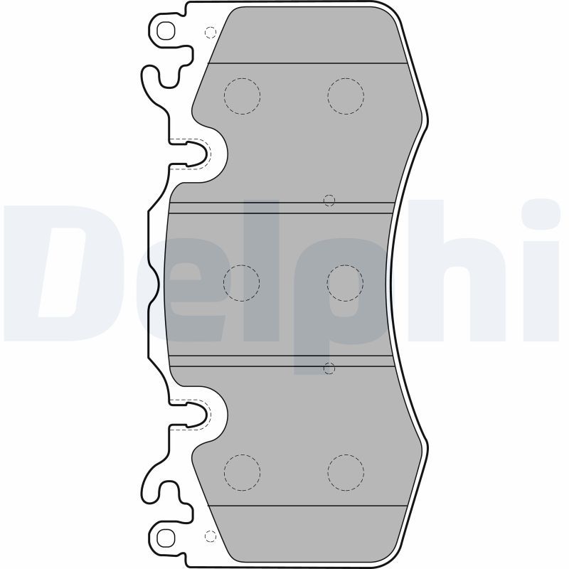Sada brzdových platničiek kotúčovej brzdy DELPHI LP2187