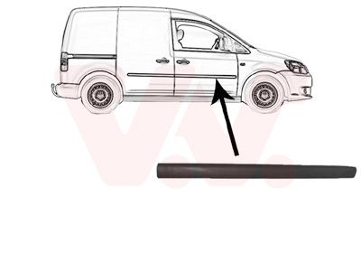 Ozdobná / ochranná lišta, dveře VAN WEZEL 5867404