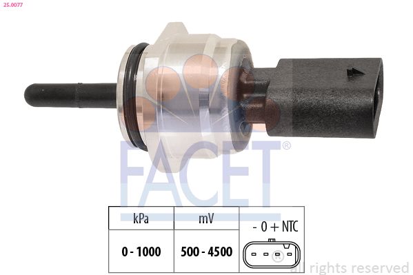 senzor,presiune ulei FACET OE Equivalent 25.0077