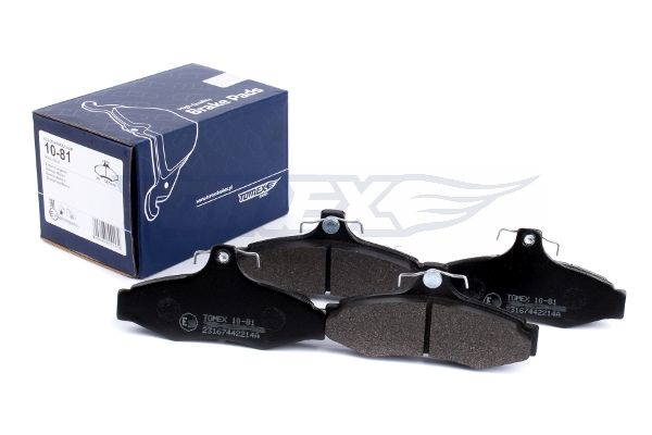 Levně Sada brzdových destiček, kotoučová brzda TOMEX Brakes 10-81