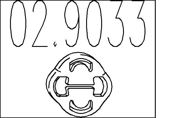 Dystans gumowy, tłumik MTS 02.9033