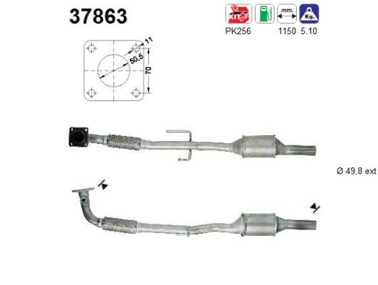 Katalizator AS 6N0253058HX