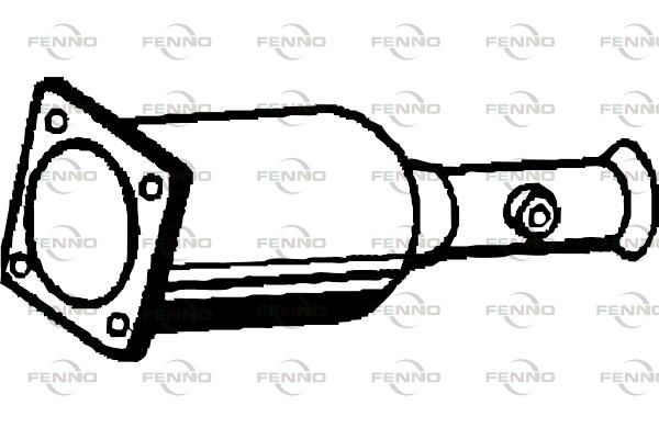 Filtr sadzy / filtr cząstek stałych, układ wydechowy FENNO P9917DPF