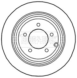 Tarcza hamulcowa BORG & BECK BBD4820