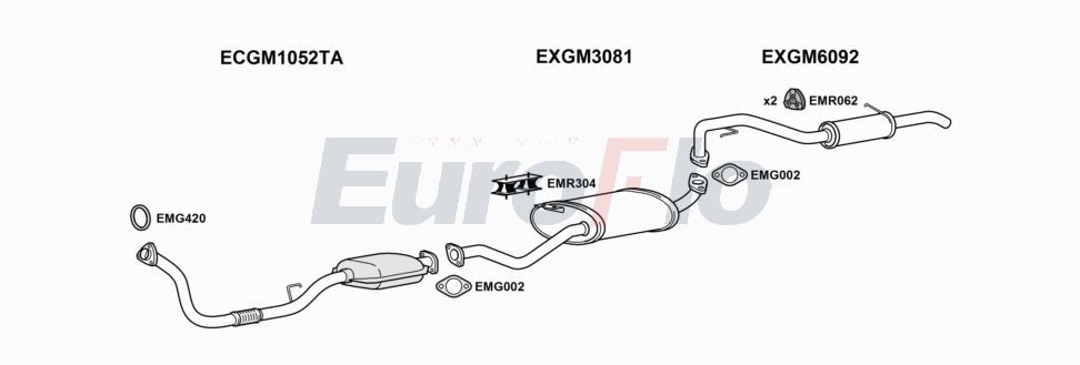 Układ wydechowy EUROFLO VLFRO22D3001B