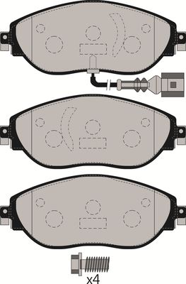 JURATEK - Front Brake Pad Set