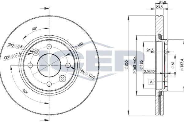Tarcza hamulcowa ICER 78BD4193-2