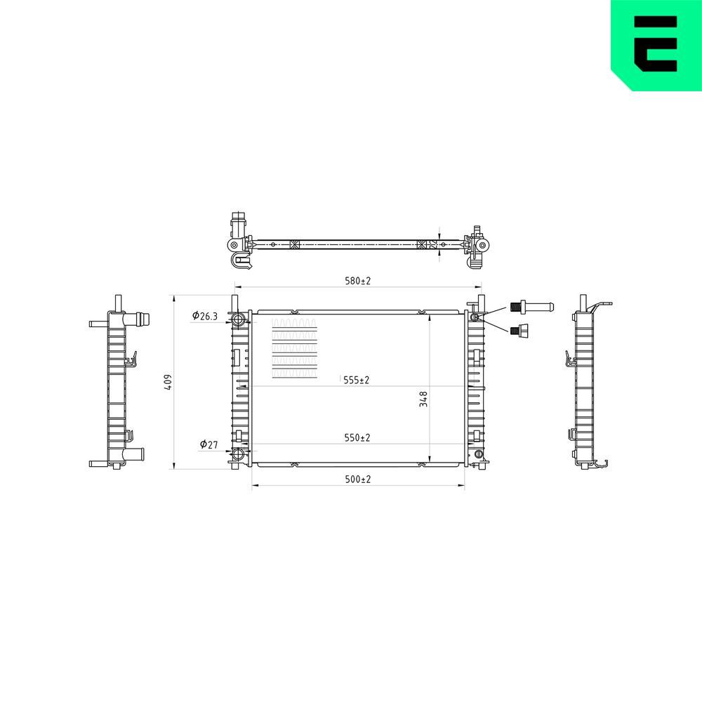 Radiator, racire motor ERA 673132