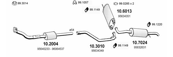 Układ wydechowy ASSO ART0487