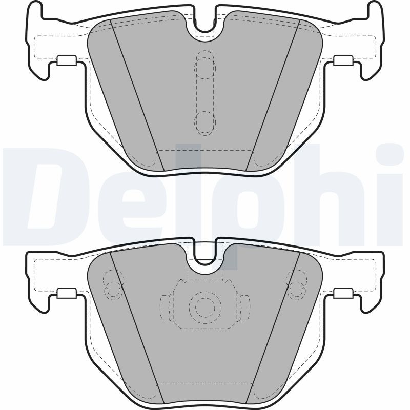 Sada brzdových platničiek kotúčovej brzdy DELPHI LP2068