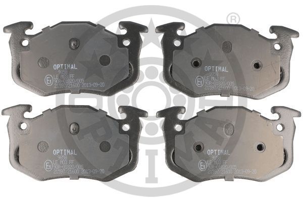 Zestaw klocków hamulcowych, hamulce tarczowe OPTIMAL BP-09858