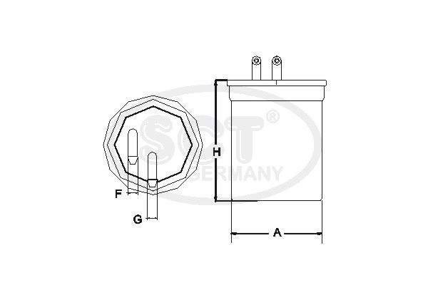 Filtr paliwa SCT - MANNOL ST 6088