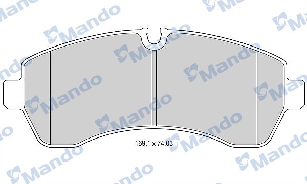 Zestaw klocków hamulcowych, hamulce tarczowe MANDO MBF015031