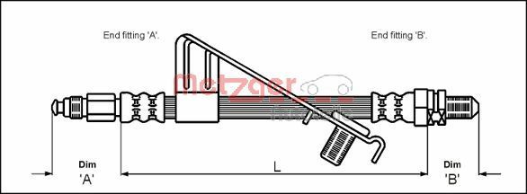 Tuyaux de frein flexibles