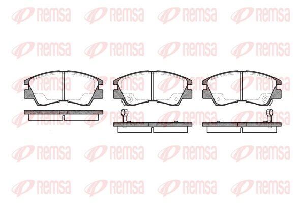 Zestaw klocków hamulcowych, hamulce tarczowe KAWE 0275 02