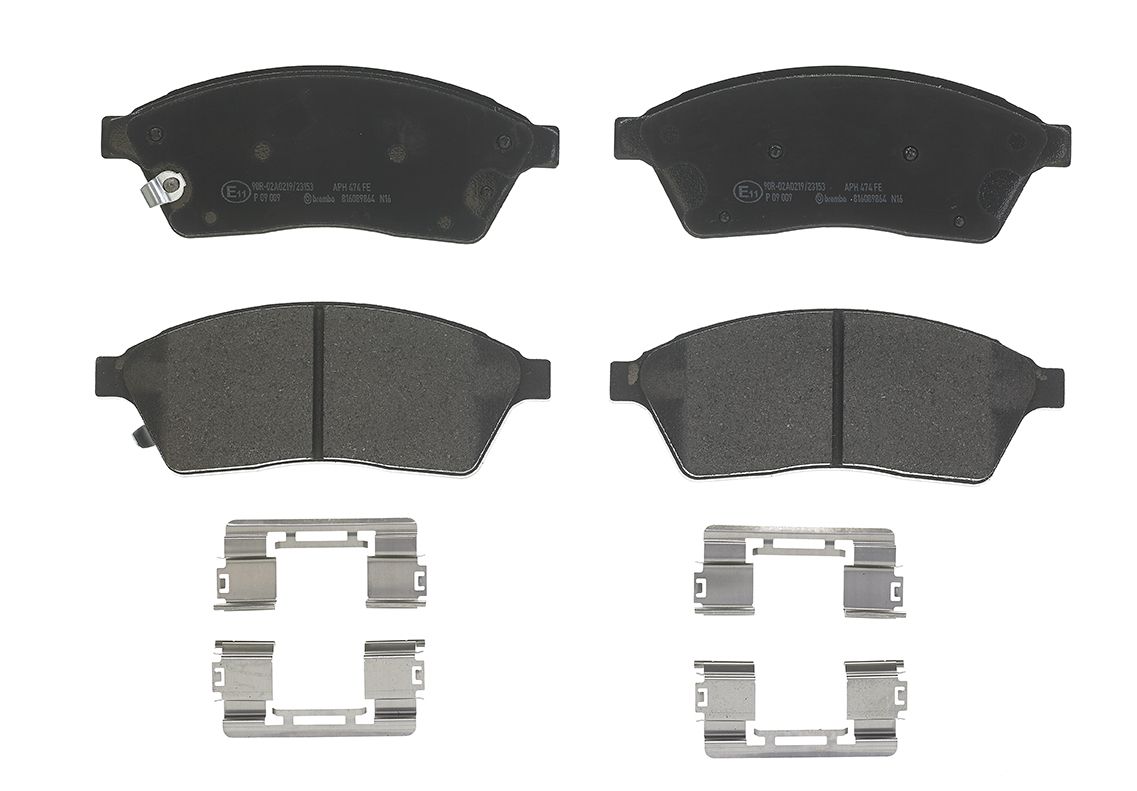 Levně Sada brzdových destiček, kotoučová brzda BREMBO P 09 009