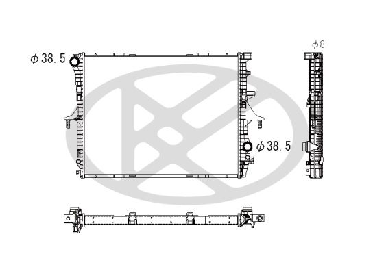 Radiator, racire motor KOYORAD PL452406