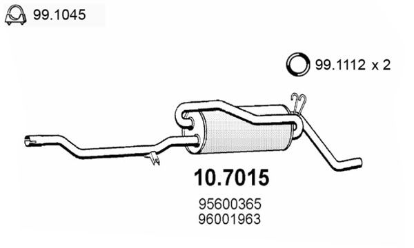 Tłumik końcowy ASSO 10.7015