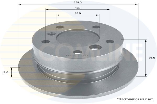 Tarcza hamulcowa COMLINE ADC1619
