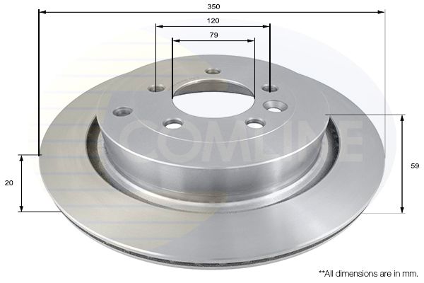 Tarcza hamulcowa COMLINE ADC1324V