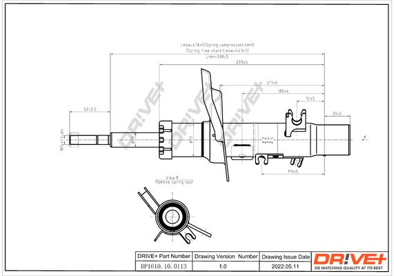 Amortyzator DR!VE+ DP1610.10.0113