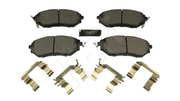 Zestaw klocków hamulcowych, hamulce tarczowe HART 261 183