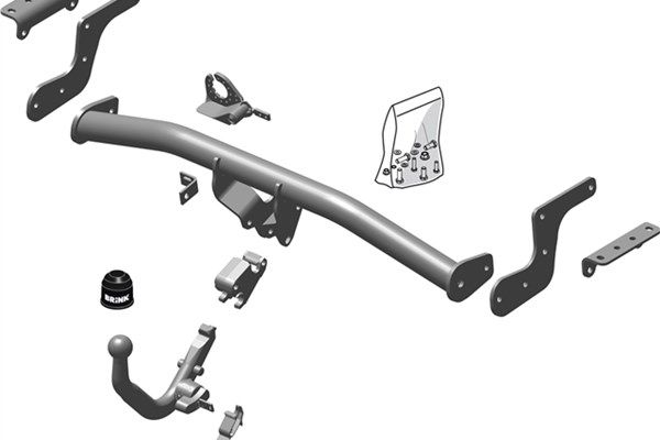 Zestaw zaczepu przyczepy BRINK 608000