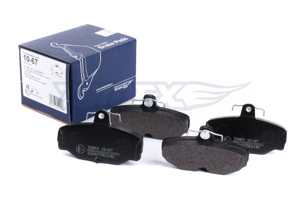 Levně Sada brzdových destiček, kotoučová brzda TOMEX Brakes 10-67