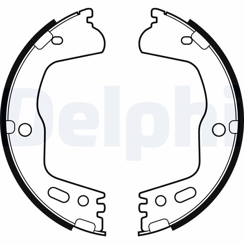 Set saboti frana, frana de mana DELPHI LS2155
